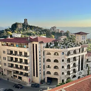 Panorama View On The Castle And The Old Town Hotel Krujë